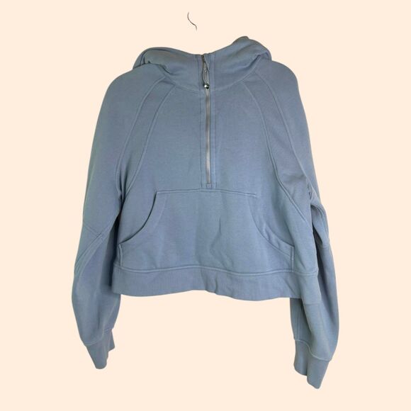 Lululemon Scuba Oversized Half Zip Hoodie Blue - Picture 1 of 5
